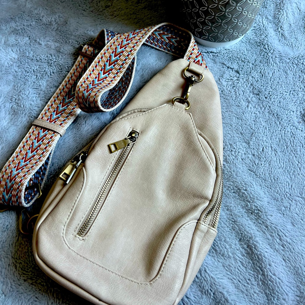 Alter’d State Cream Crossbody Bag